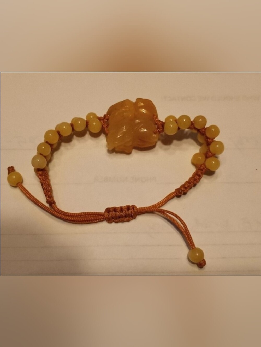 Yellow Jasper Pi Yao Bracelet